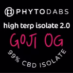 PhytoDabs High Terp Isolate - Goji OG - CBD Dabs - PhytoFamily 99% High Terpene Isolate - Terpene Dabs with Goji OG Terpenes