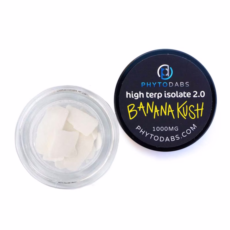 Banana Kush Dabs - High Terp Isolate CBD Isolate Dabs With Terpenes