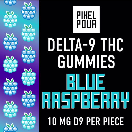Delta-9 THC Gummies - 10mg D9 - Blue Raspberry